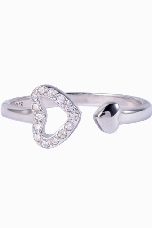 “Grandmother’s wisdom and her grandchild’s joy make them inseparable” Double Heart Ring